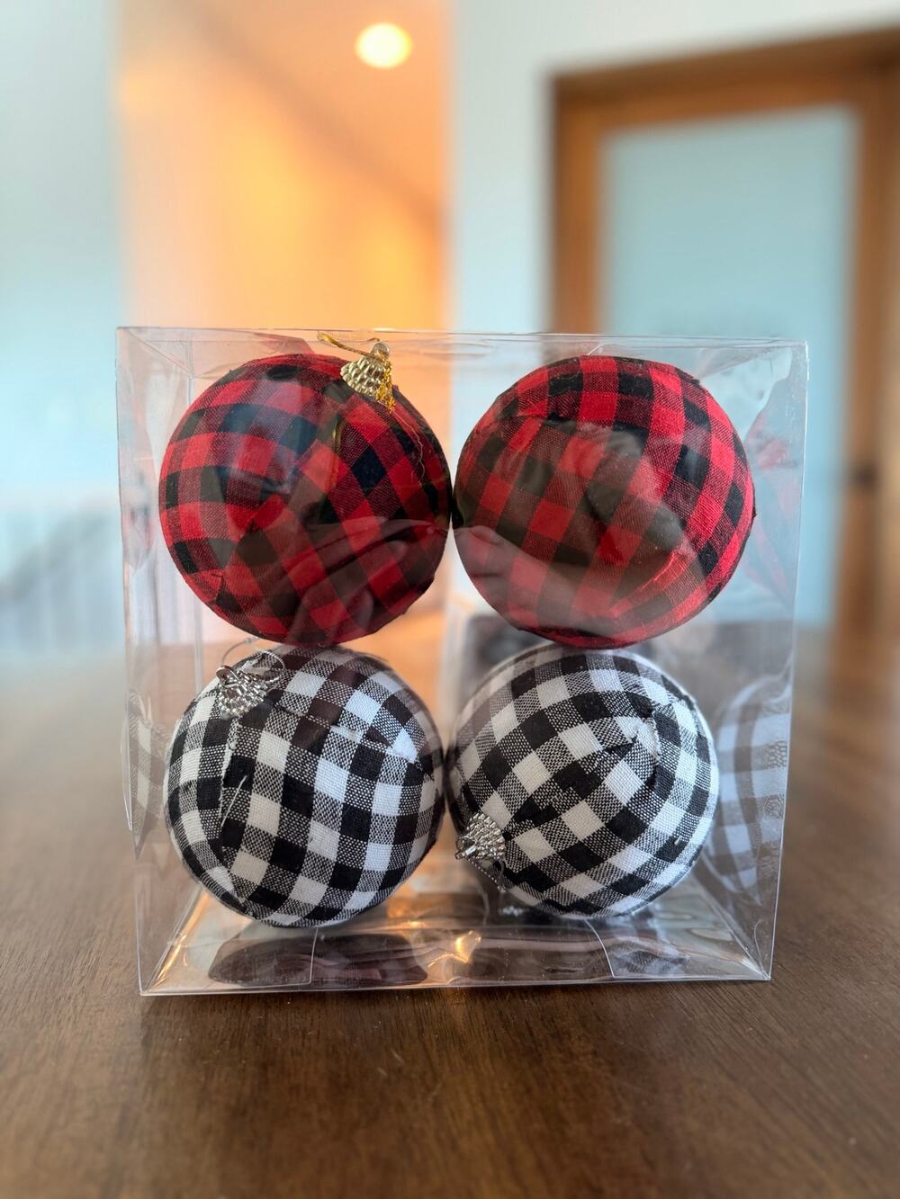 Plaid Christmas Ornaments